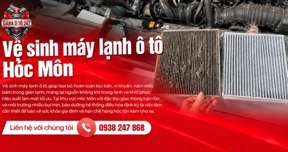 Vệ sinh máy lạnh ô tô Hóc Môn 
