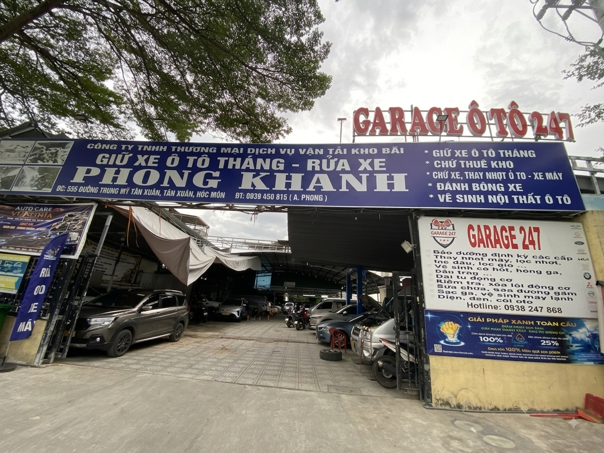 Hệ sinh thái dịch vụ toàn diện tại Garage ôtô 247