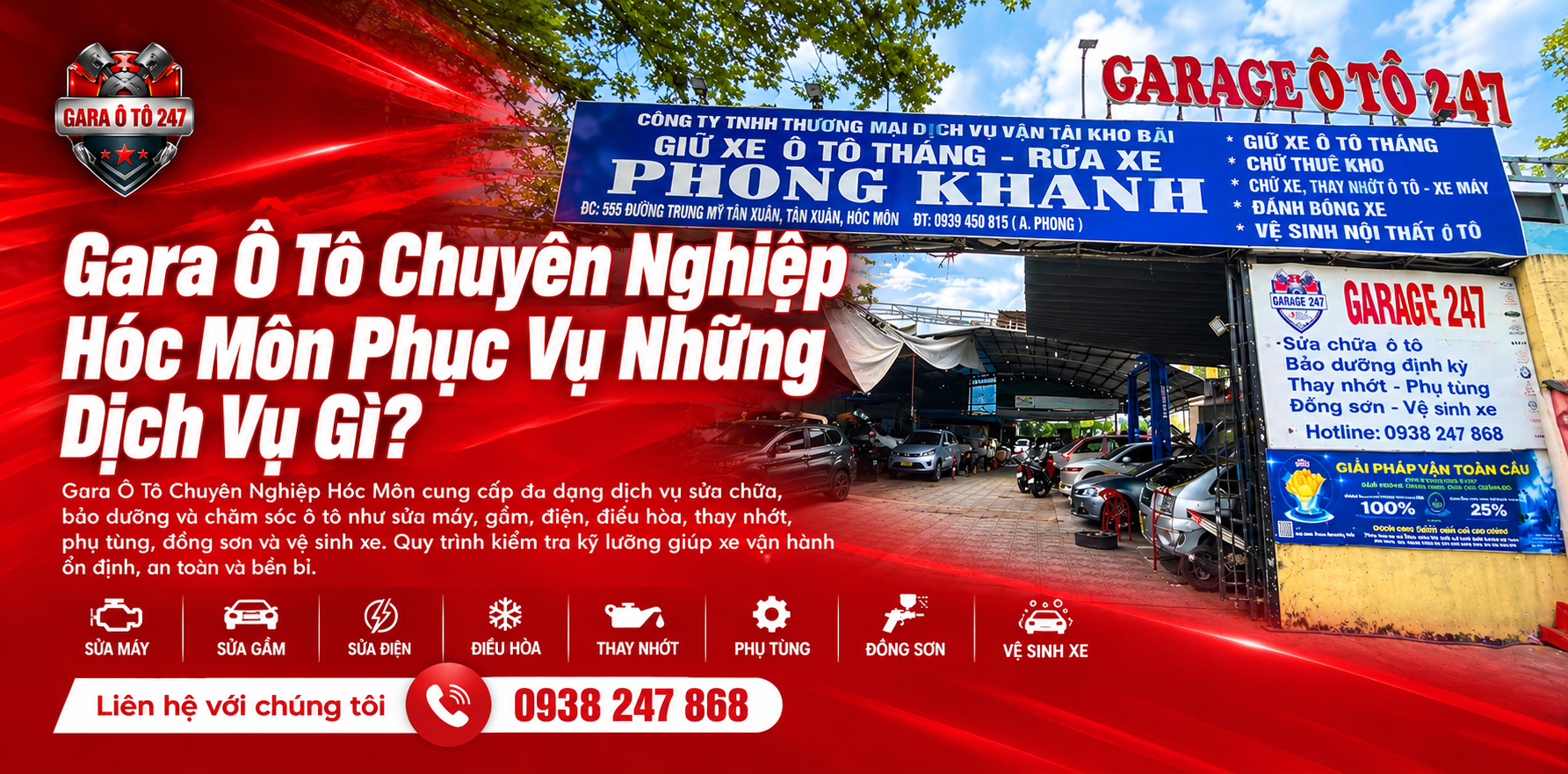 Gara Ô Tô Chuyên Nghiệp Hóc Môn Phục Vụ Những Dịch Vụ Gì?